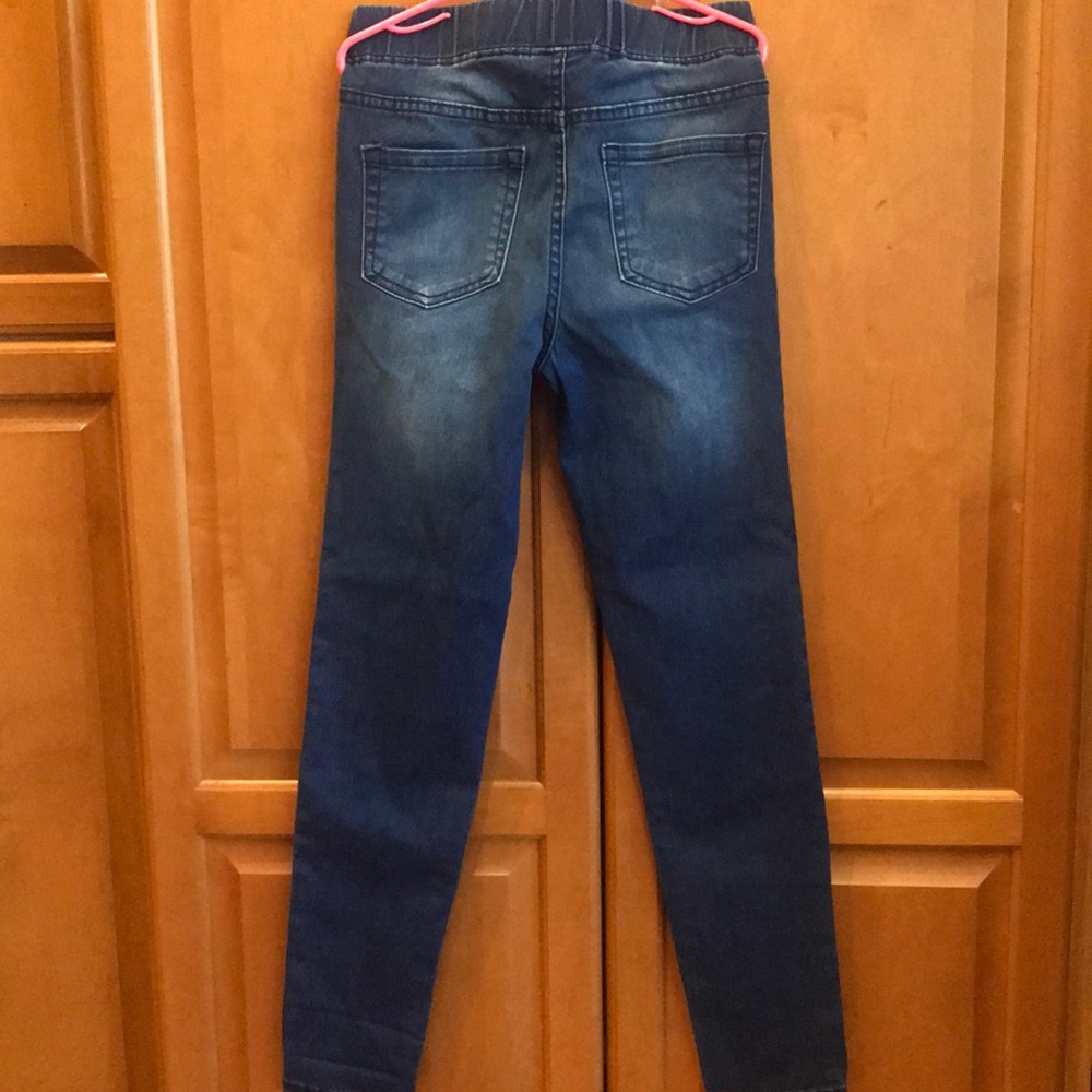 Denim skinny jegging